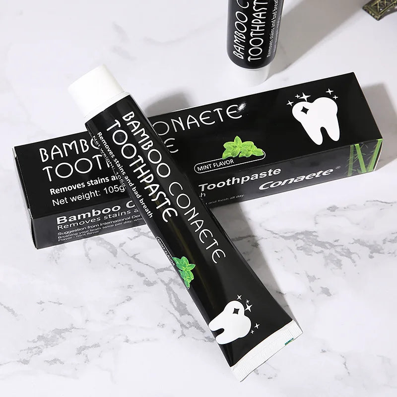 Bamboo Charcoal Black Toothpaste Coconut Shell Black Activated Carbon Bright White Gum Protection Bamboo Charcoal Toothpaste - Daisan Mart
