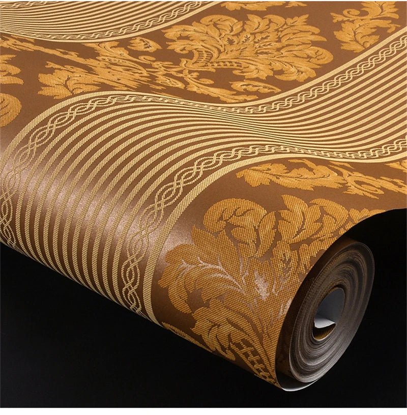 European 3D Wallpaper for Luxury Bedroom &amp; Living Room