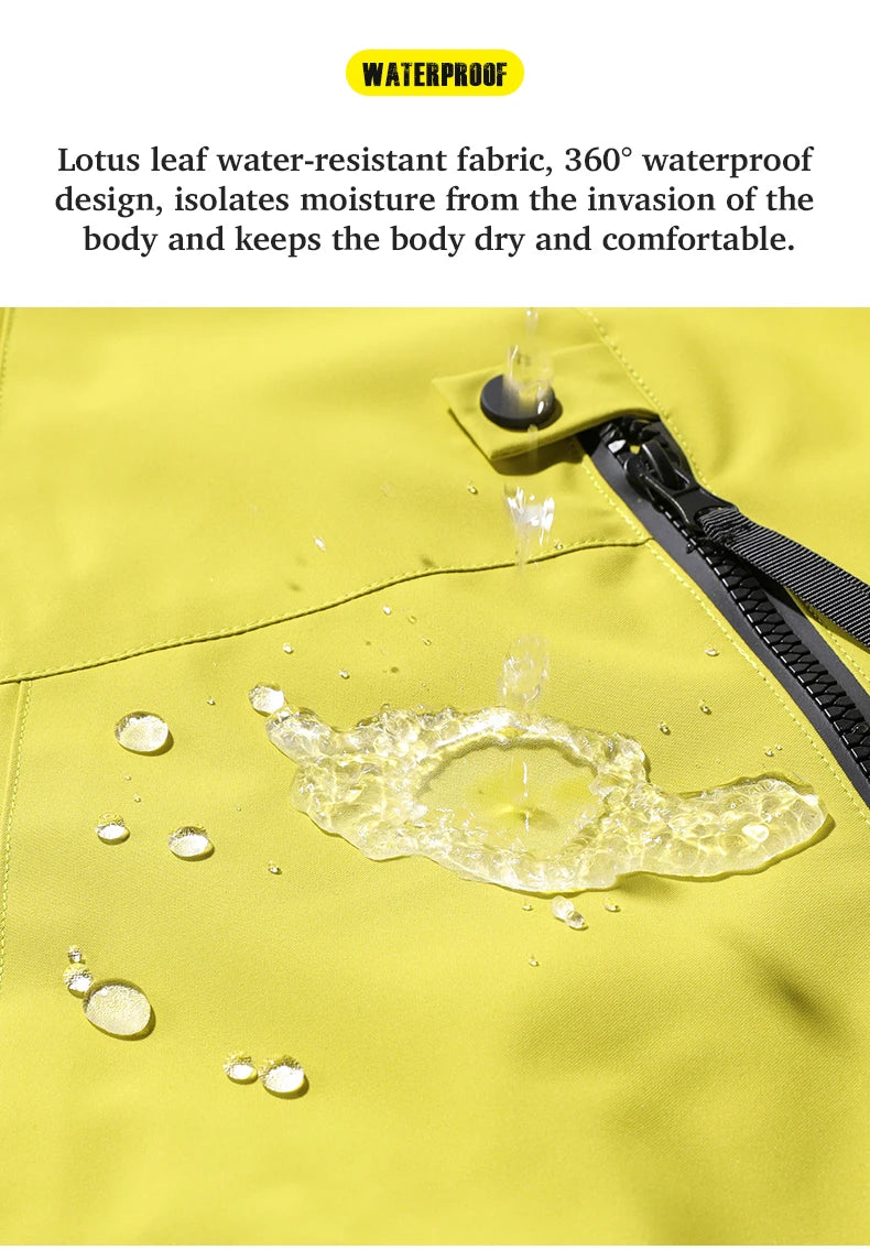 JNLN Men's and Women's Windproof Waterproof Outdoor Jacket