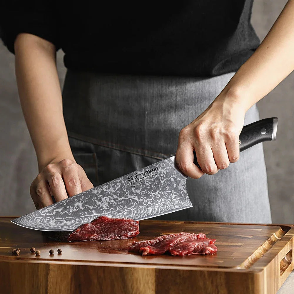 Gyuto Professional Kitchen Knife - 67 Layer Damascus Steel