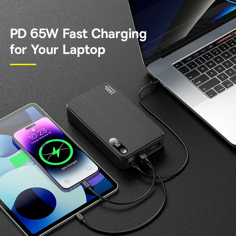 Baseus Sạc Khởi Động 1600A 16000mAh 65W Cho Ô Tô - Daisan Mart