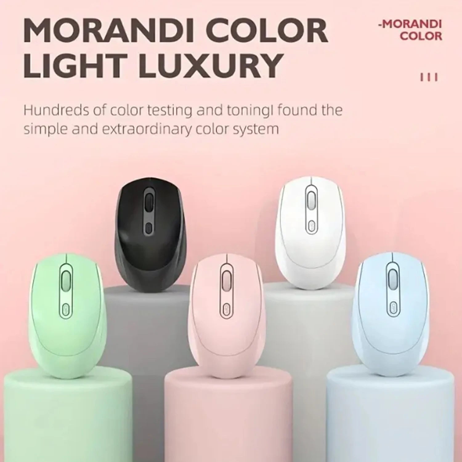 Chuột Không Dây Ergonomic 2.4G Cho Laptop, PC, Notebook