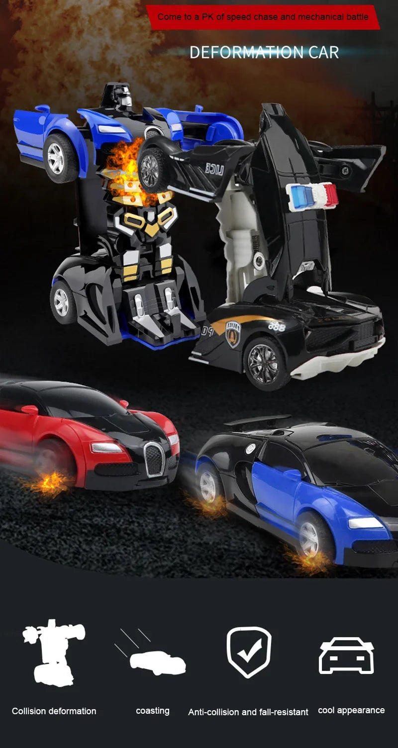 Ô tô Robot Biến Hình Tự Động Tương Tác Cha Con - Daisan Mart