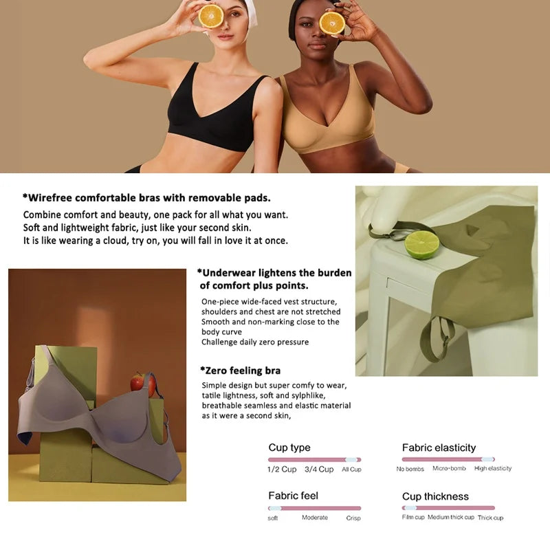 Women's Seamless Bra - Soft, Sexy Support