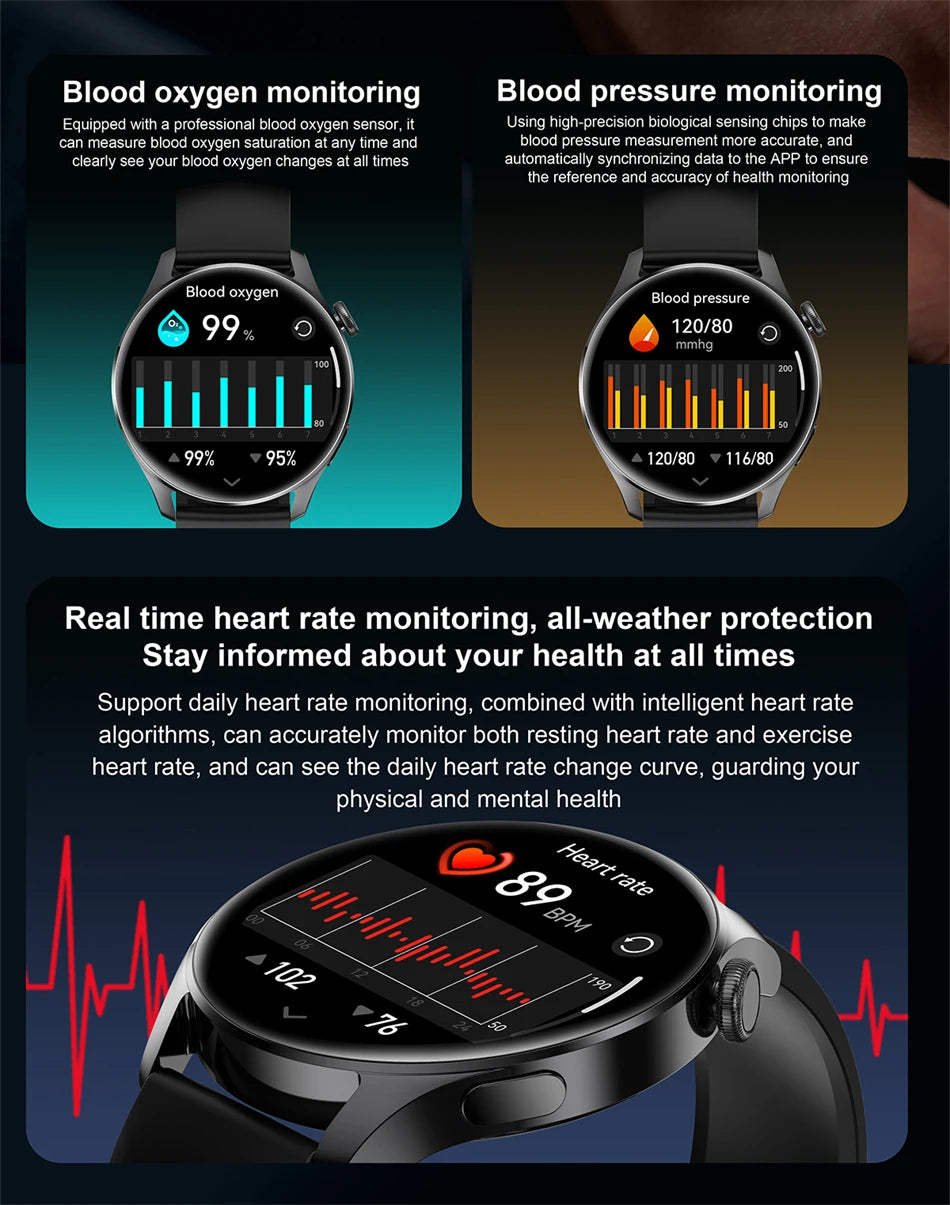 Smart Watch 4 Pro Waterproof, Bluetooth Calling