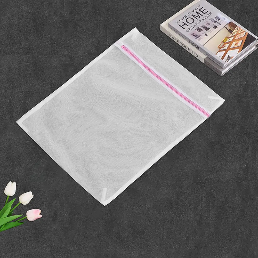 Washing Accessories 3 Sizes Zippered Laundry Zipper Fine and Coarse Net Clothes Protection Net Foldable Bra Underwear Socks