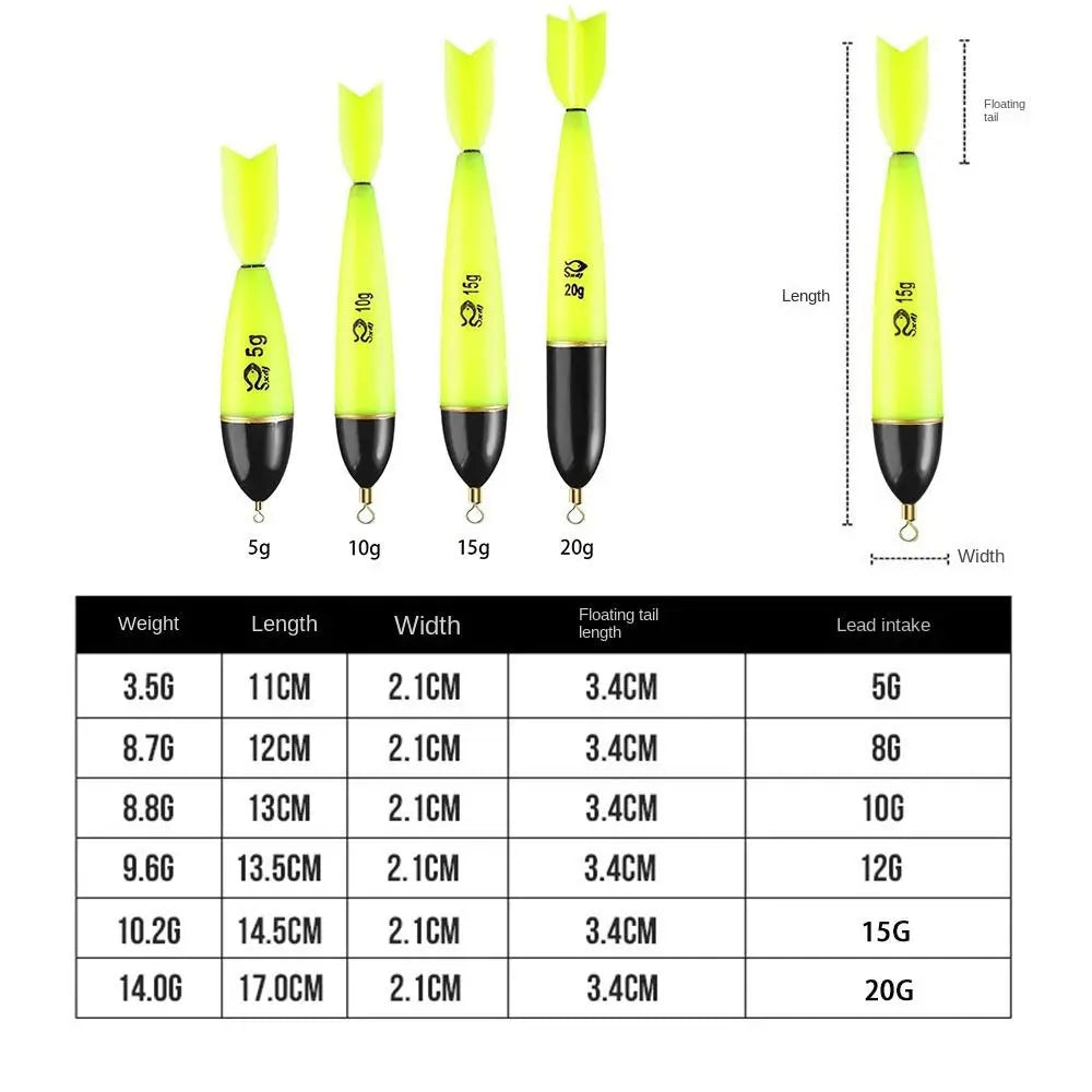 Phao Câu Cá Phát Sáng Ban Đêm ABS Đa Năng