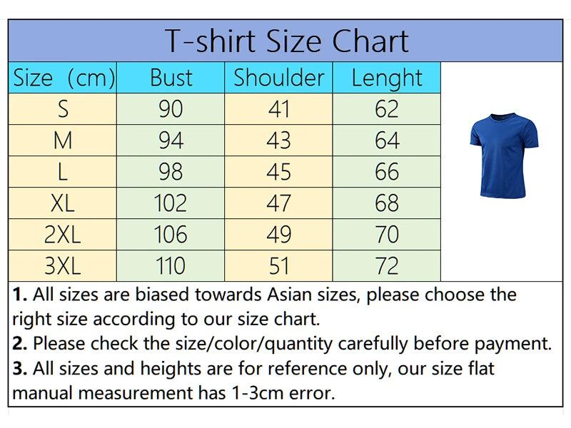 Men's High Quality Quick Dry Stretch Summer Sports T-Shirt