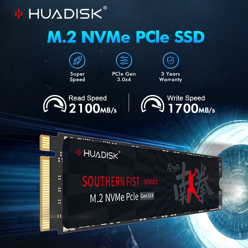High Speed ​​HUADISK NVMe Hard Drive For PC &amp; Laptop