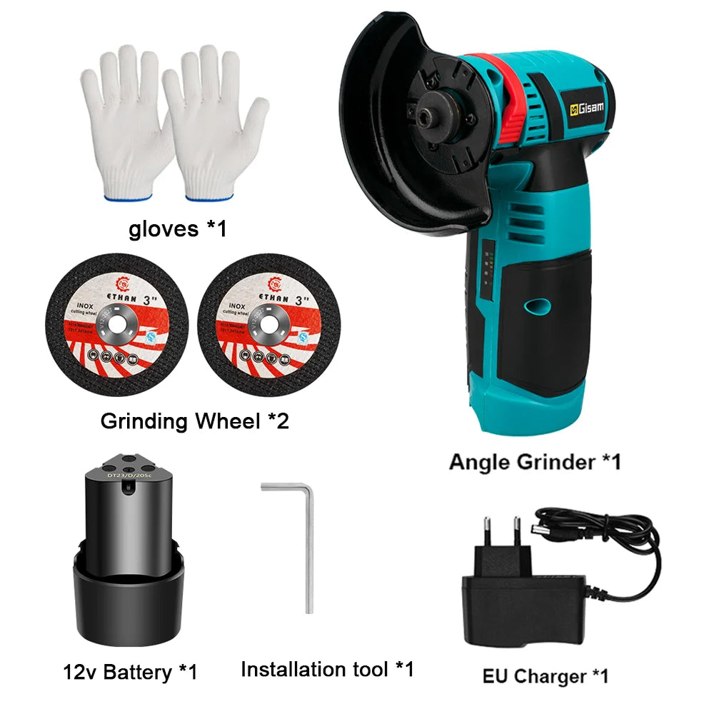 Máy mài góc không chổi than Gisam 19500rpm sạc pin - Daisan Mart