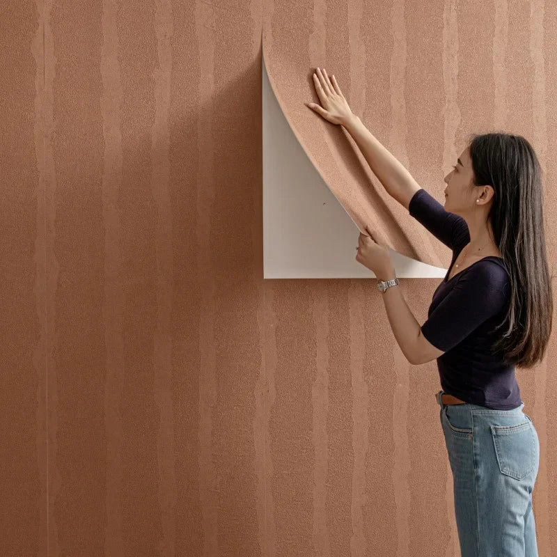 Modern Industrial Style Peel &amp; Stick Wallpaper Vintage Self Adhesive Wallpaper for Living Room Bedroom Bathroom Office Bar Hotel