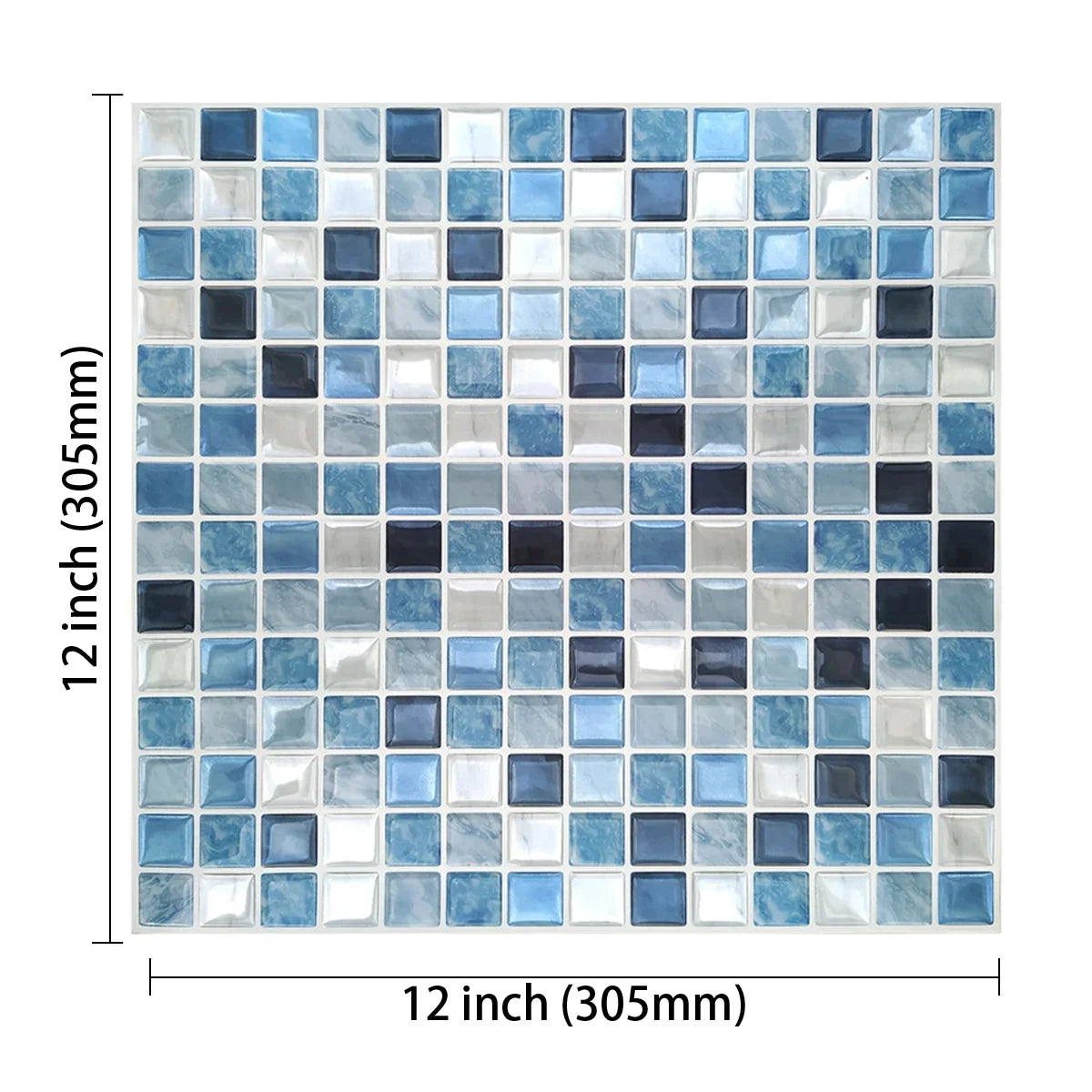 3D Waterproof Self-Adhesive Kitchen Wall Tiles 30x30cm