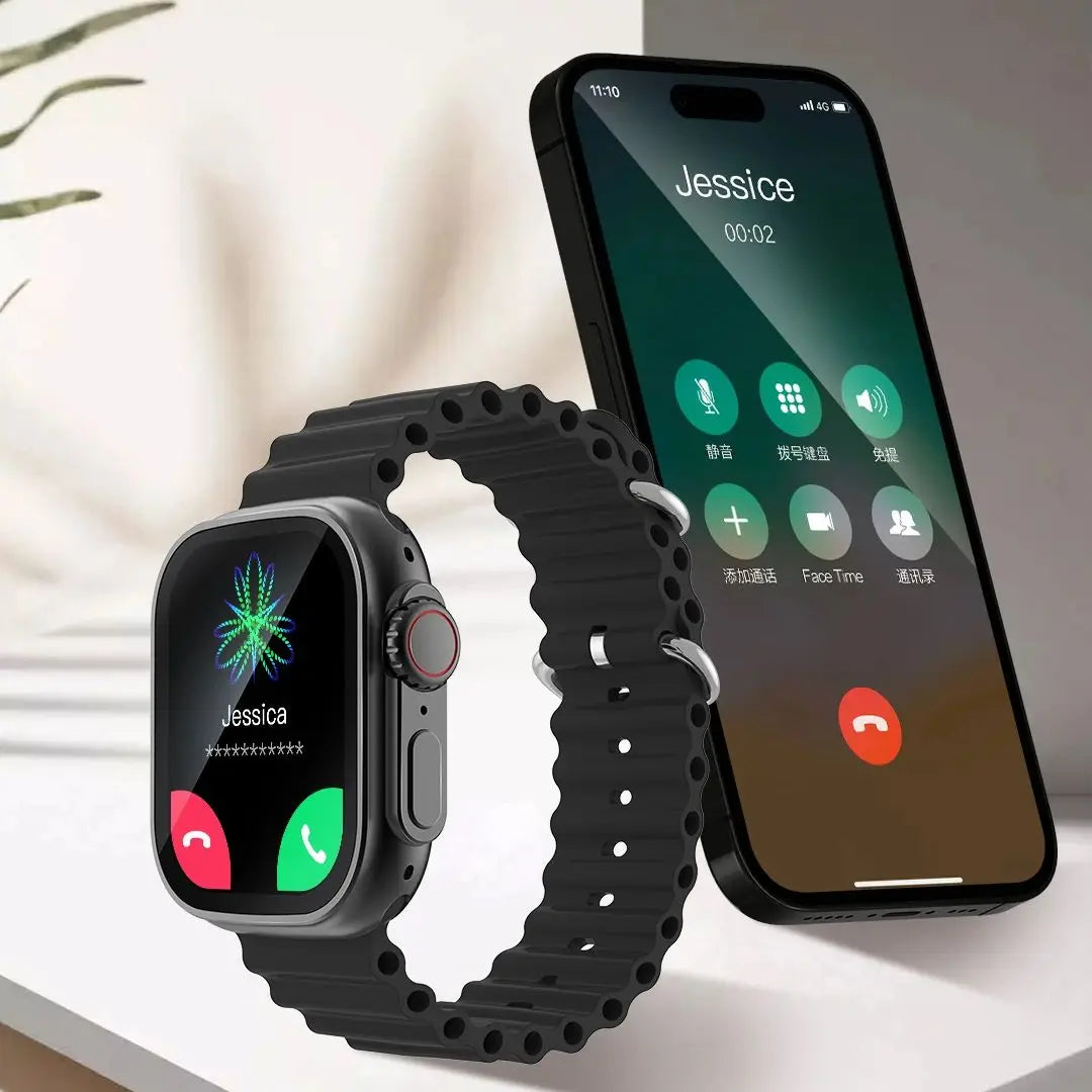 Đồng hồ thông minh 2.01 đo nhịp tim, huyết áp, tập luyện