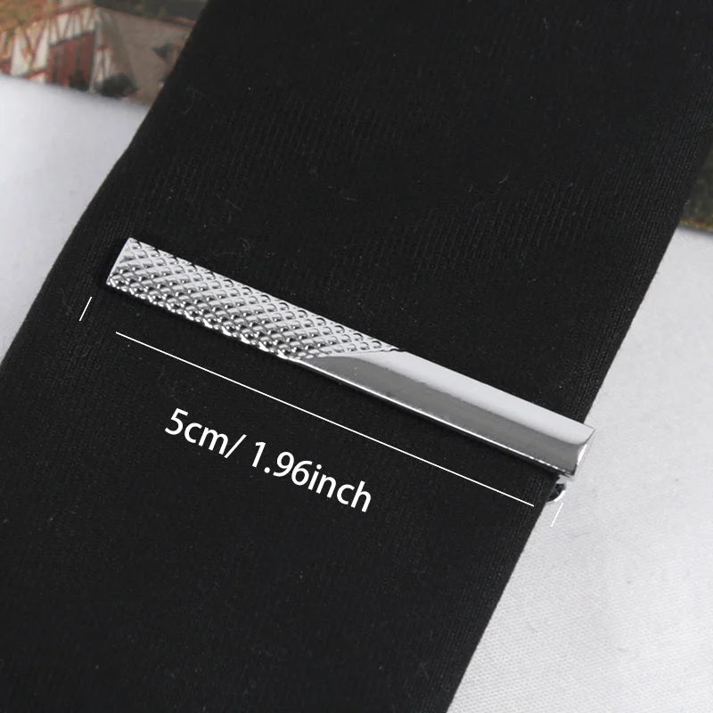 Kẹp Cà Vạt Nam Màu Bạc Thanh Lịch Phong Cách