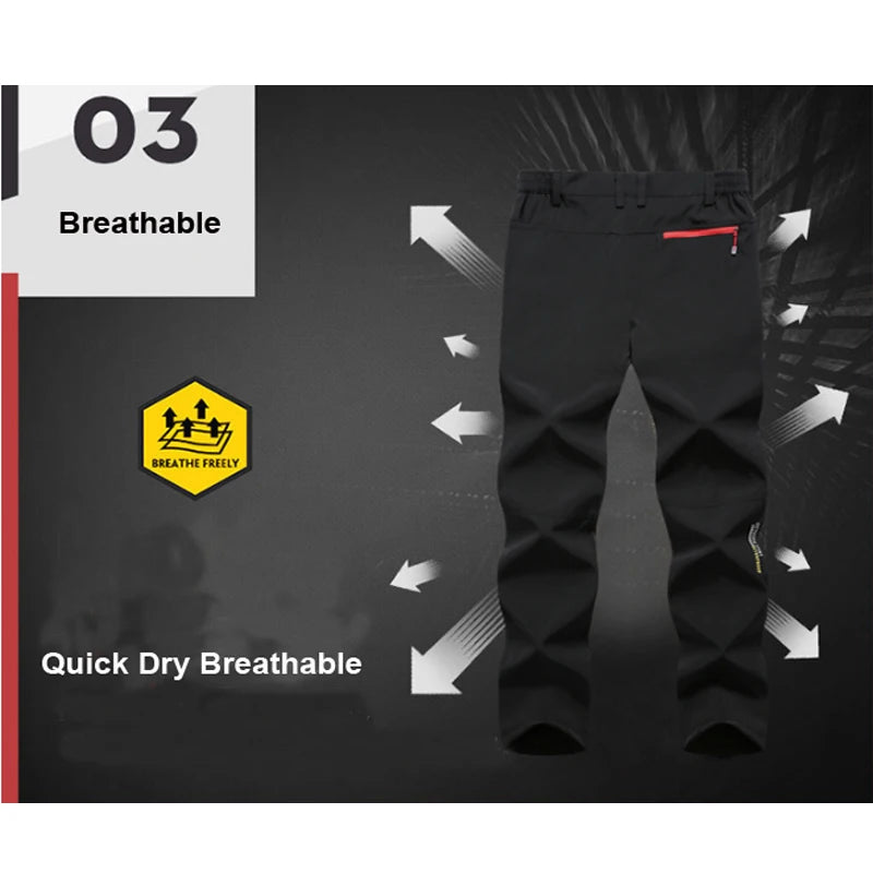 2023 Men's Outdoor Pants Quick Dry Breathable Multi-Function