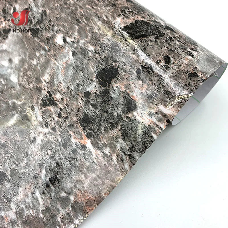15x 39in Marble Self Adhesive Wallpaper Vinyl Film Wall Sticker Bathroom Kitchen Cupboard Room Decoration Sticky Paper Decal DIY