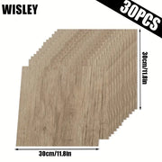 Wood Grain Self-adhesive Floor Sticker Peel &amp; Stick Removable Vinyl Wall Sticker for Office Living Room Bedroom Kitchen Bathroom