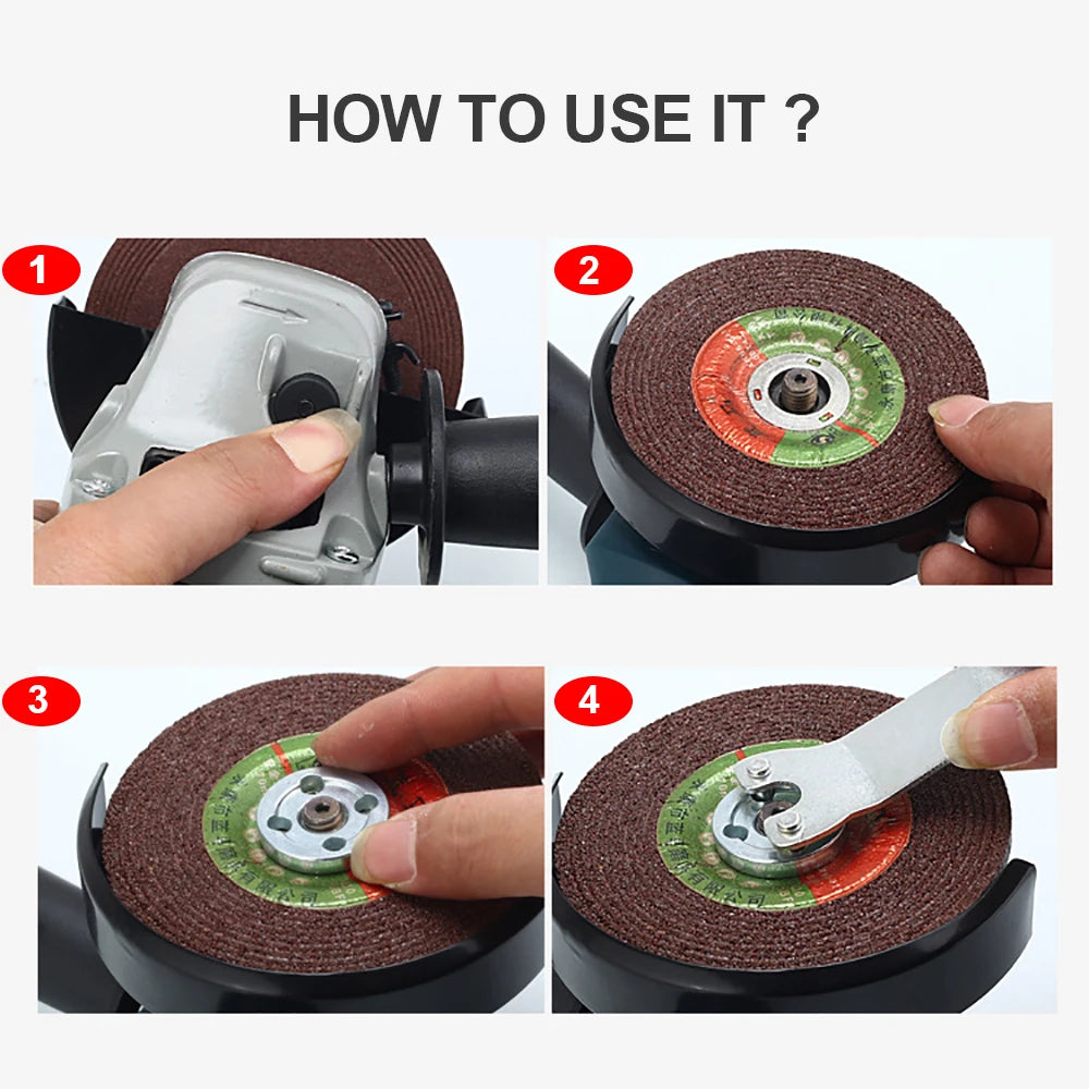 1000W Electric Angle Grinder 220V Corded Grinder Machine 6 Speeds 100/125mm Electric Grinding Cutting Polishing Power Tools