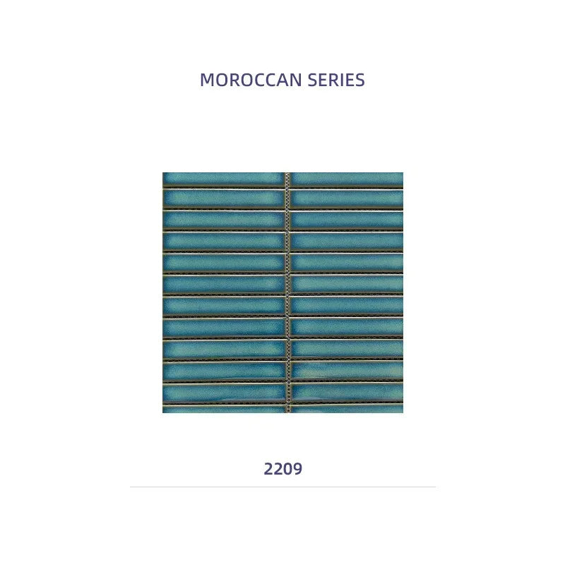 22x145 Long Concave Porcelain Mosaic Tiles for Bathroom Decoration