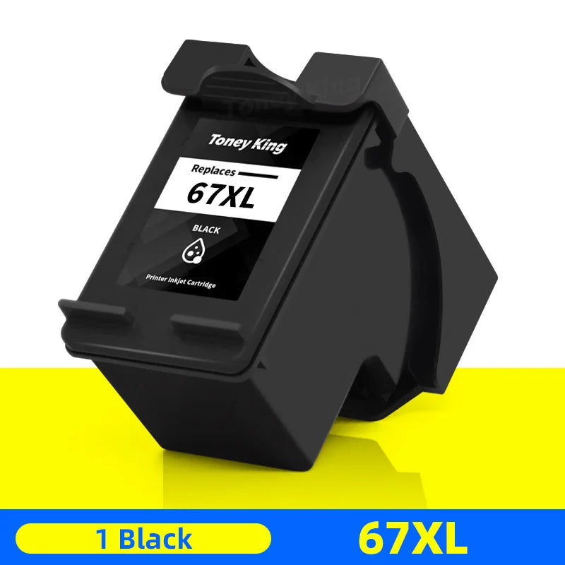 67XL 67 XL Ink Cartridge Black Color For HP ENVY 6052 6055 6058 6075 6452 6455 6458 Deskjet 1225 2732 2752 2755 Printer