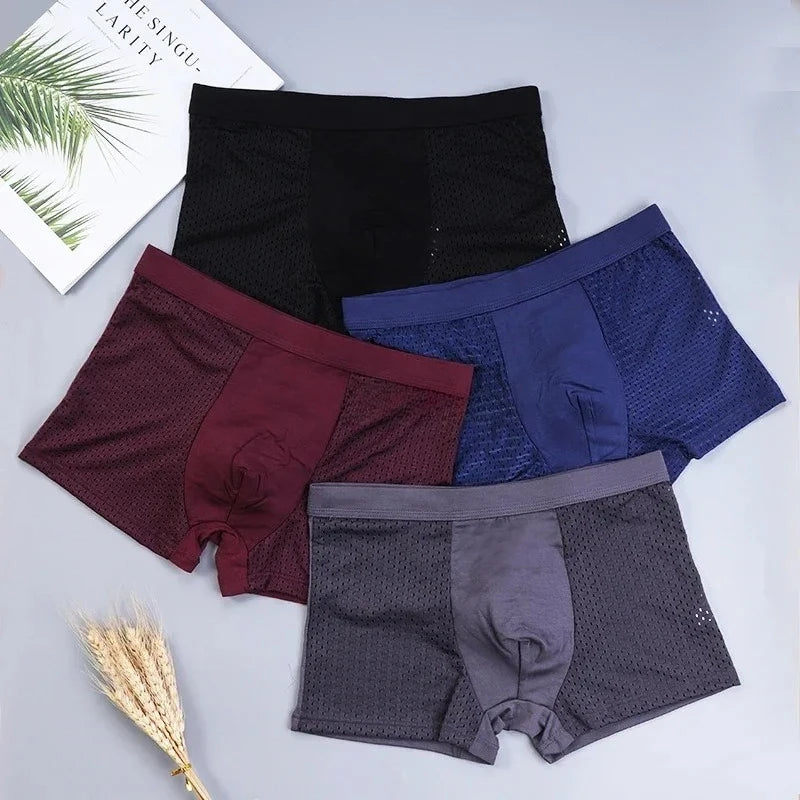 Men's Bamboo Boxer Shorts Breathable Deodorizing Super Soft