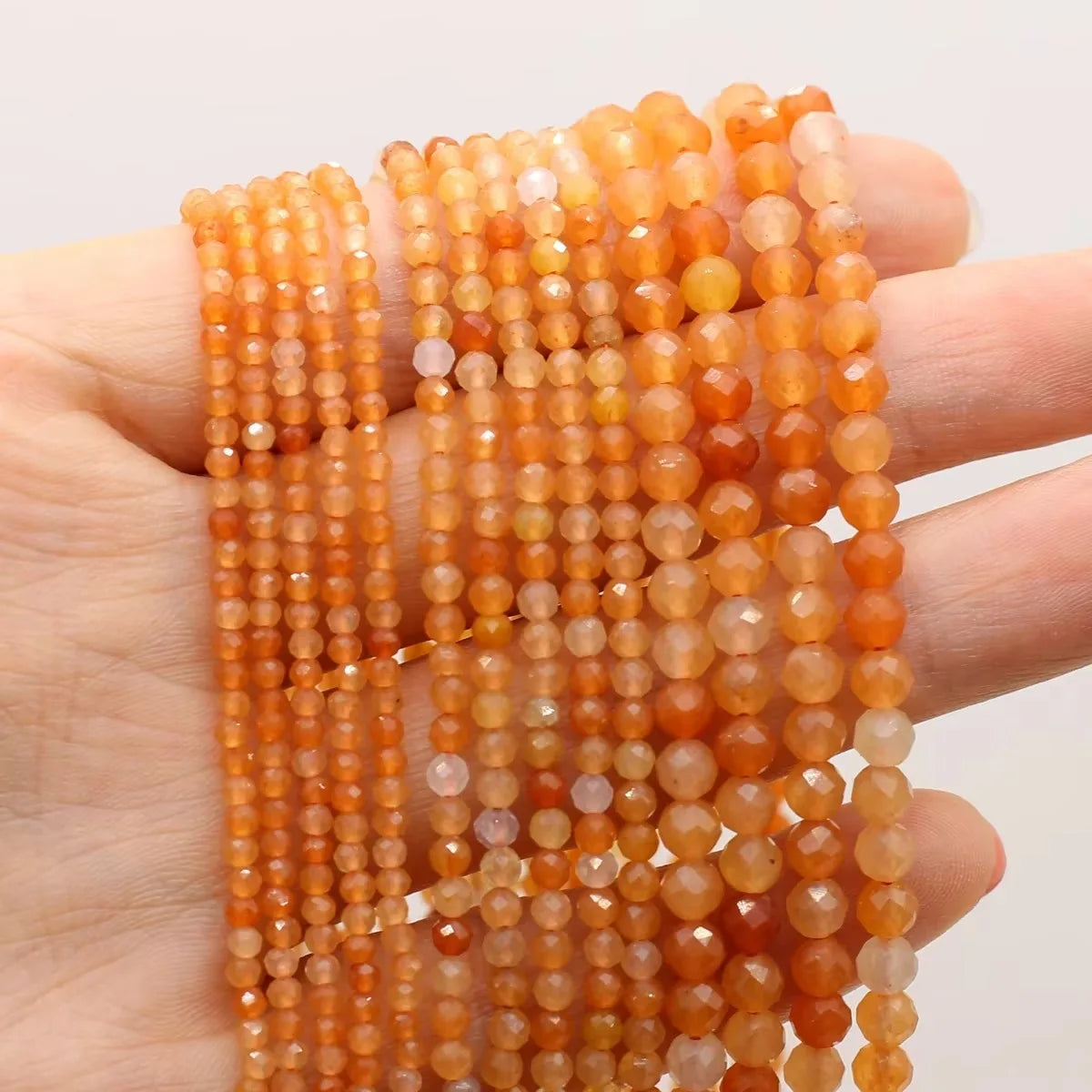 2/3/4mm multi-colored natural stone beads for jewelry