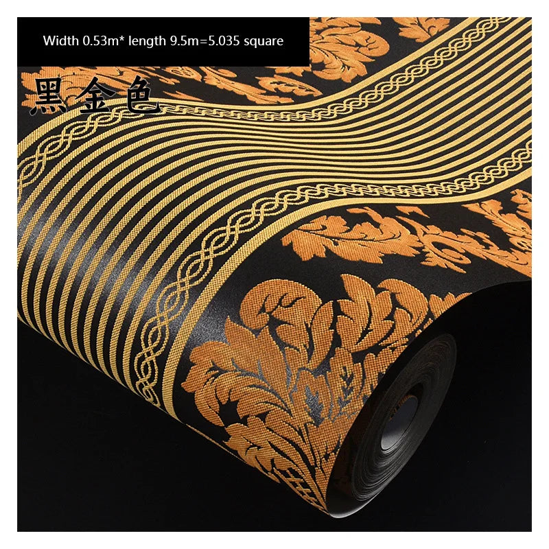 European 3D Wallpaper for Luxury Bedroom &amp; Living Room