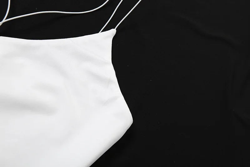 Goth Dark Cyber ​​Y2K Techwear Mall Gothic Hollow Out Straps Skinny Bodysuits With Long Sleeve Crop Shrug Tops Women 2 Piece Sets