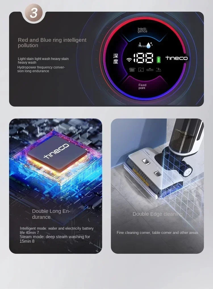 Máy Lau Sàn Hơi Nước Không Dây TINECO Steam2.0 - Daisan Mart