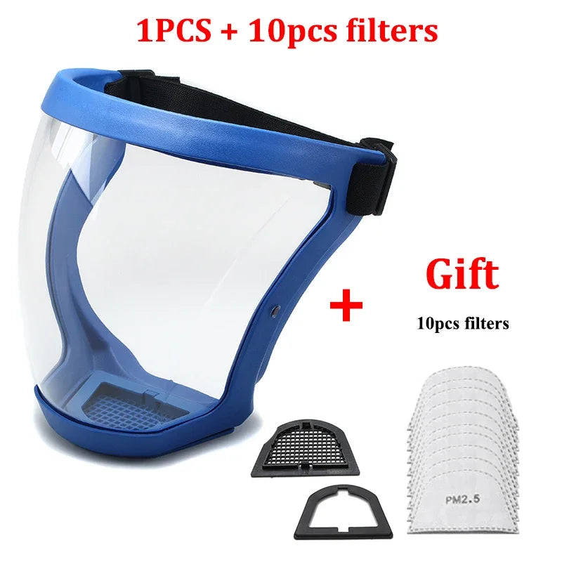 Outdoor Waterproof Transparent Protective Mask