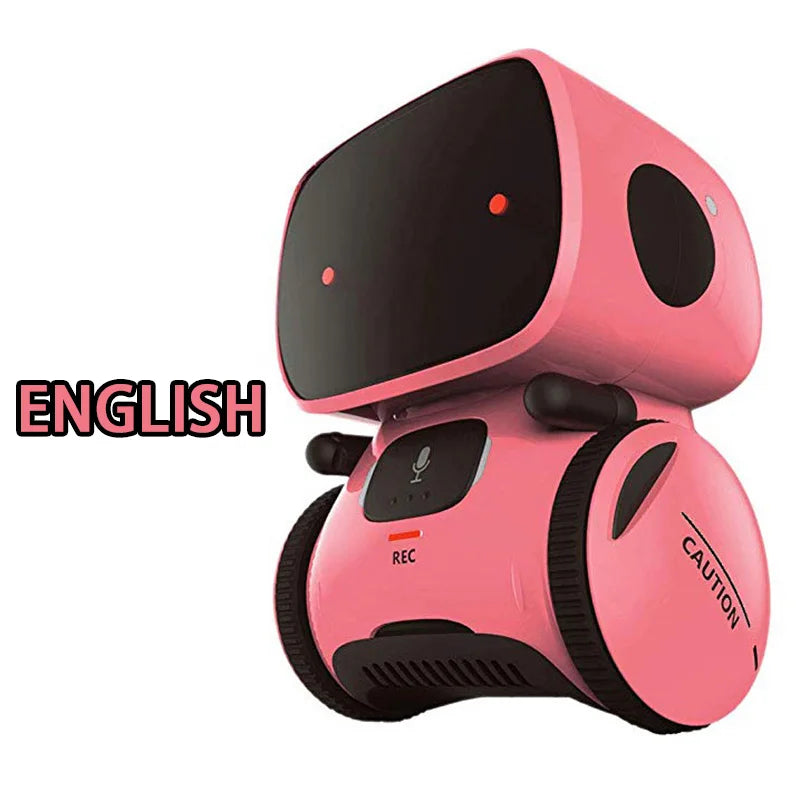 Emo Robot Intelligent Robots Russian & English & Spanish Version Voice & Touch control Toys Interactive Educational Children's G - Daisan Mart