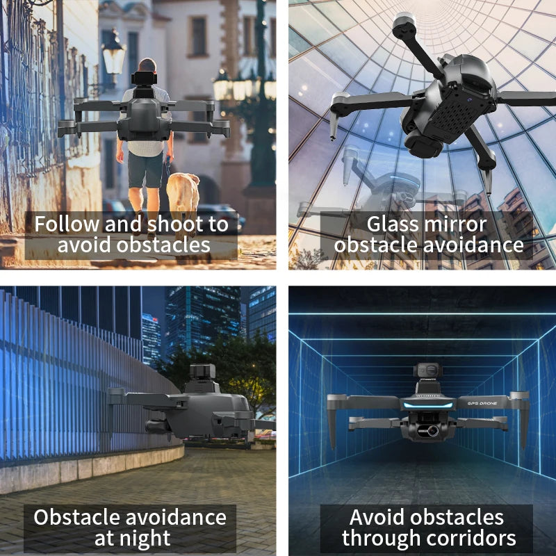 L200 Pro Max 5000M GPS Drone 8K Professional HD Camera FPV Dron 2-Axis Gimbal Foldable Obstacle Avoidance RC Quadcopter VS L600