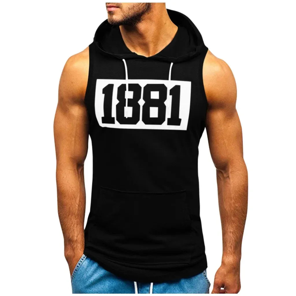 Áo Tank Tập Gym Hè Nam Có Mũ Thể Hình Không Tay - Daisan Mart