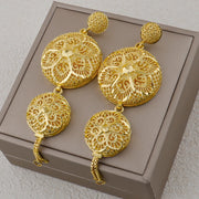 Luxury Dubai Gold Plated Indian Wedding Jewelry Set