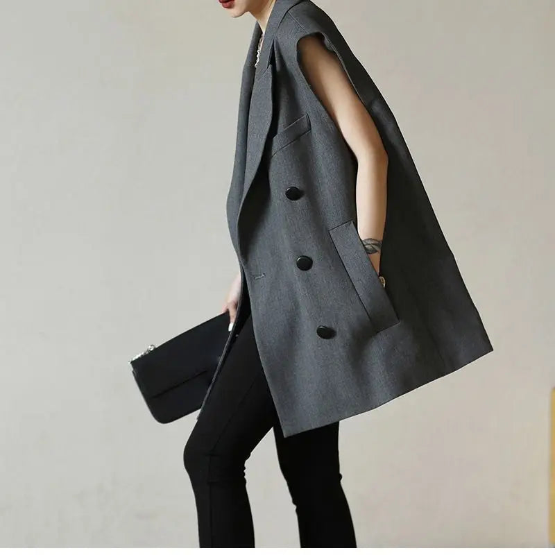 Women's Office Vest Fall 2025 Fashionable Straight-cut