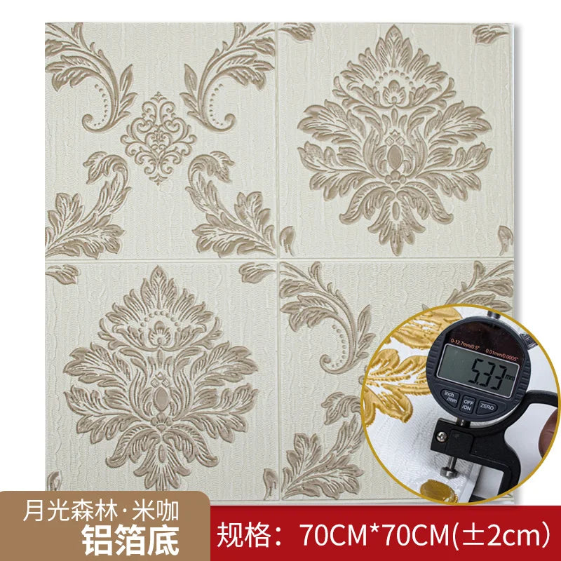 3D three-dimensional wall sticker wallpaper self-adhesive waterproof wallpaper bedroom foam brick background wall