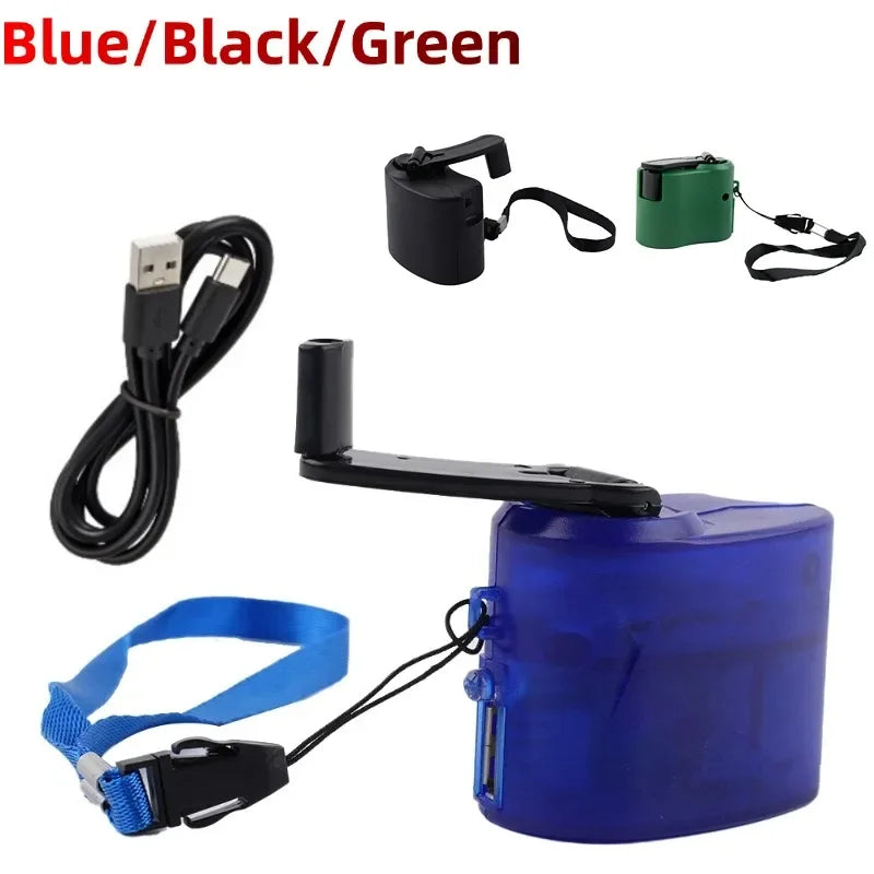 USB Hand Crank Charger For Outdoor Phones