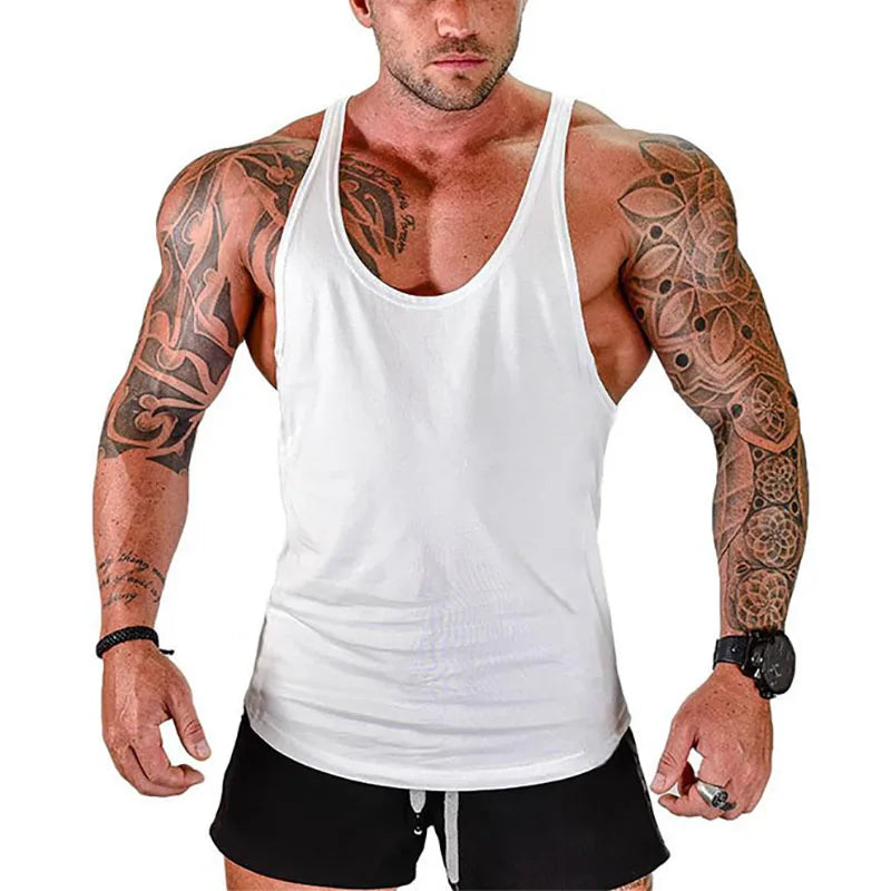 Áo Tank Nam Tập Gym Cotton Không Tay Thoáng Mát - Daisan Mart