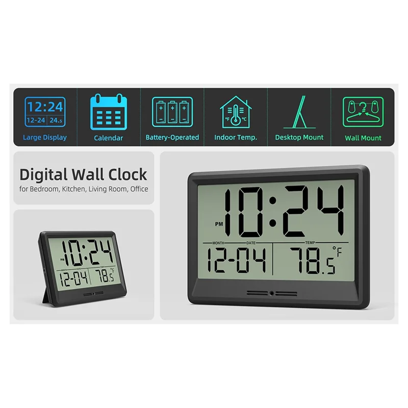 Đồng Hồ KYCOR - Treo Tường Số Hóa Chạy Pin