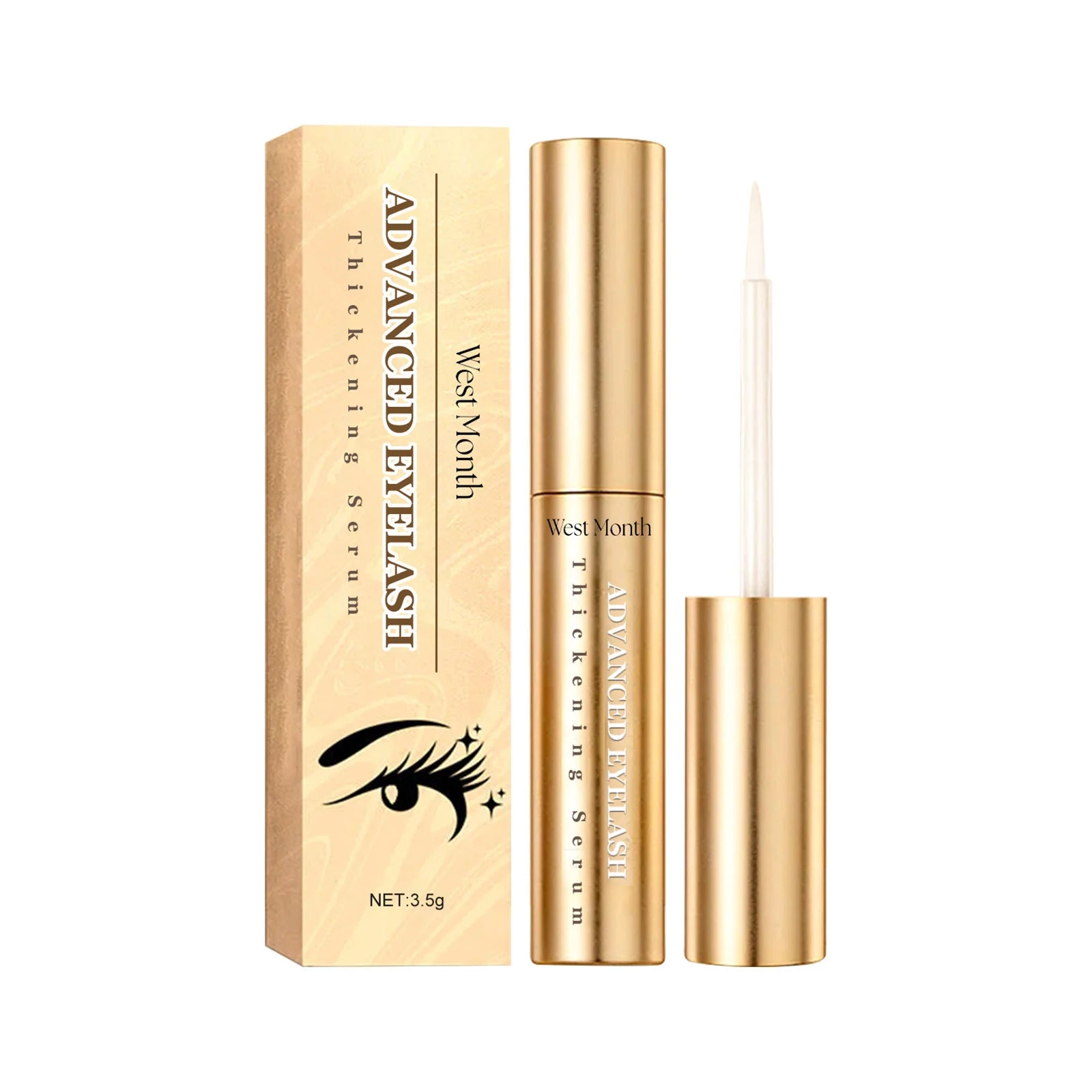 Natural Eyelash Growth Serum, Thick &amp; Curly