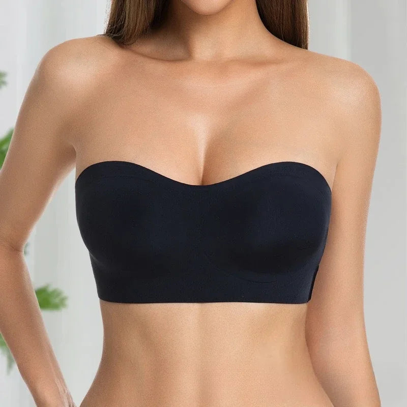 Women's Wireless Push-Up Bra Enhances Smooth Back Beauty
