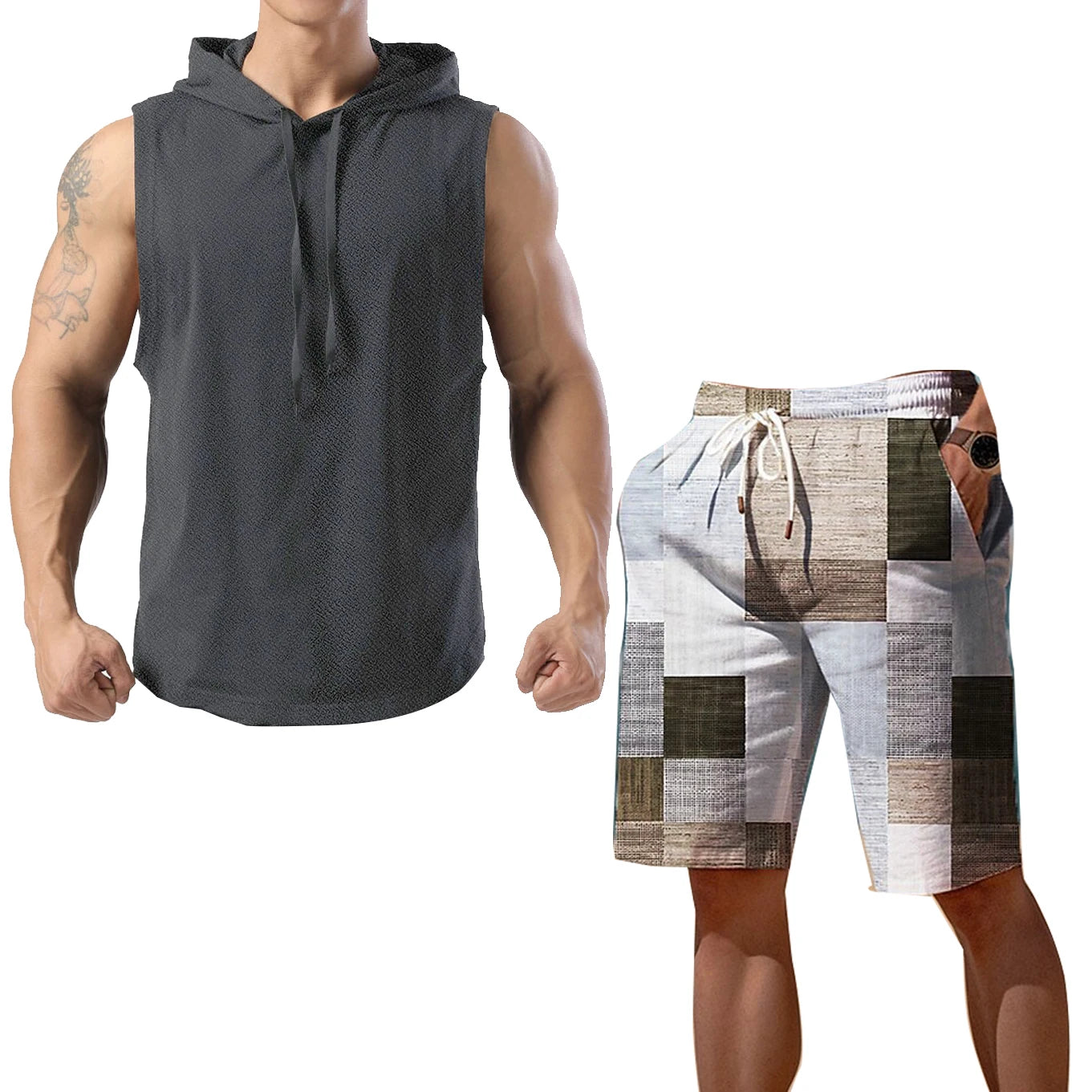 Áo Thun Nam Thể Hình 2025 - Tank Top Cộc Tay Sành Điệu