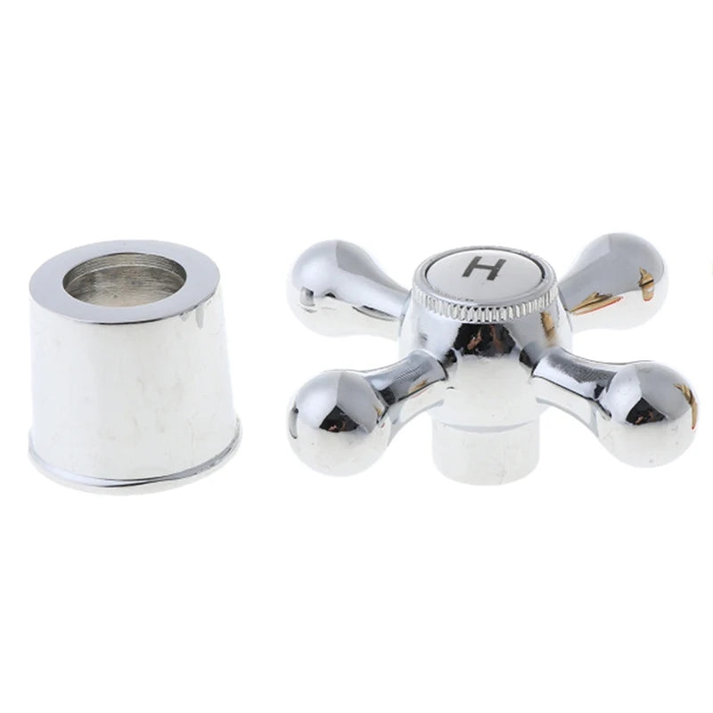 Bộ Tay Vặn Chữ Thập Đồng Cho Vòi Bếp & Nhà Tắm