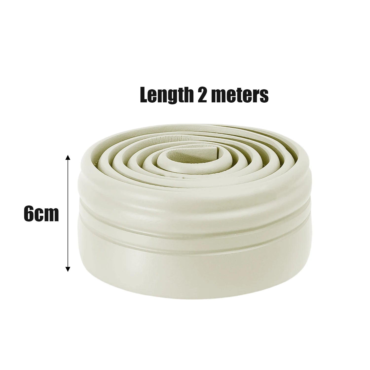 6/2M Waterproof Enclosure Self adhesive Skirting Line 3D Wall Stickers Thickened Anti-collision Decorations Kid's Corner Line