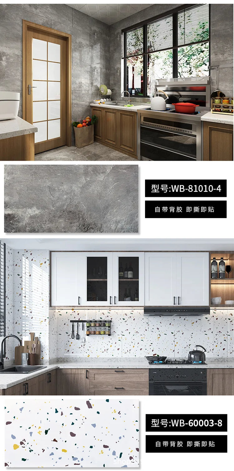 30X60CM SXP marble wood grain wall skirt entrance hall living room kitchen aluminum mold self-adhesive waterproof