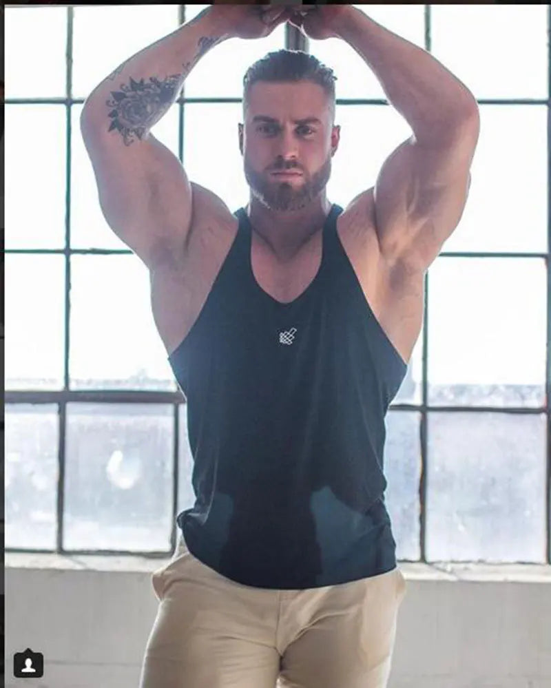 Men's Summer Quick Dry Sleeveless Sports T-Shirt