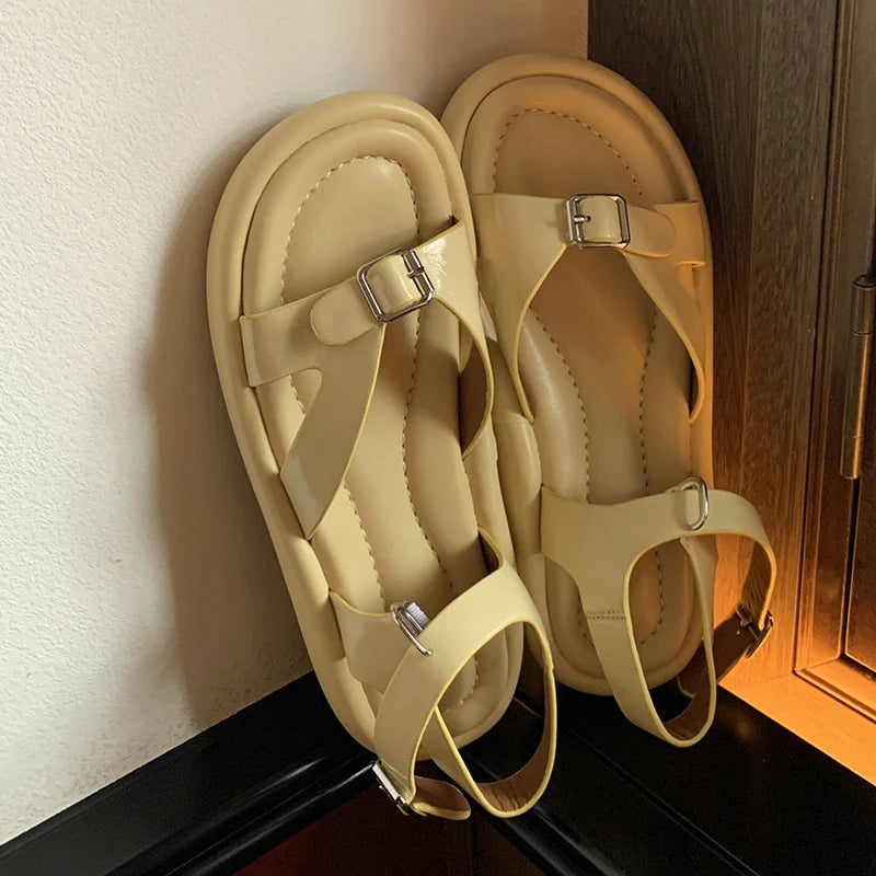 Women's Leather Flip-Flops 34-39: Comfortable &amp; Fashionable