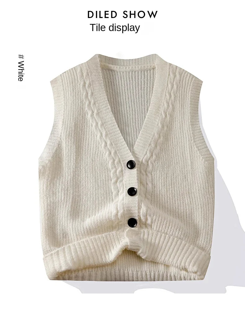 Áo Len Nam Đa Năng Thời Trang Cổ V Vest Không Tay - Daisan Mart