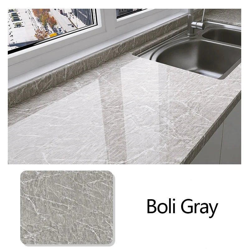 Miếng Dán Bếp Chống Dầu Đá Marble 60CM Tự Dính