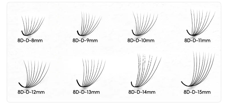 500-Cluster Thick Eyelash Extension Fan – Convenient Built-in Fan